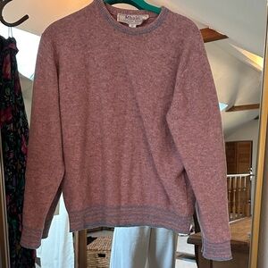 Men's Crewneck Sweater in Soft Pink
